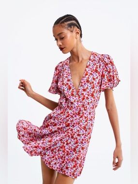 Zara Floral Pattern Dress